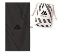 ALP & ACT Microfibre Gym Towel - 100% Recycled - SUPER LIGHTWEIGHT & Quick Dry - Extra Compact: Yoga Towel, Sports Towel, Gym Accessories, Travel - Microfibre Towels: Men & Women - clay grey, 140x70