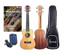 Alp-Gold Ukulele Concert Mahogany/Spruce with Bag, Textbook and Tuner from South Tyrol/Italy