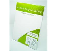 Alpa-Cartridge A4 Multip Labels 24 Per Sheet 64x33.9mm White100