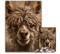 Alpaca 1000Piece Jigsaw Puzzle Paper Jigsaw Puzzles for Adults Perfect for Family Fun on Christmas Thanksgiving Birthdays & Easter 1000 PCS(38x26cm)