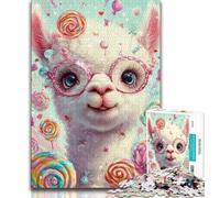 Alpaca Adult Jigsaws 1000 Pieces Difficult,Challenging To Complete But Fun And Humorous Birthday Present,Gifts,Wall Art (75x50cm)