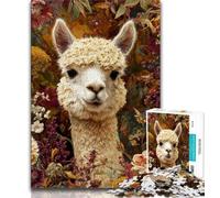 Alpaca Art Adult Jigsaws 1000 Pieces Difficult,Family Game Stress Reliever Difficult Challenge Great Gifts And Toys 50x75cm