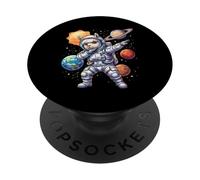 Alpaca Astronaut Llama Dabbing Funny Space Animal for Kids PopSockets Adhesive PopGrip