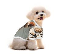 Alpaca avatar Print Pure Cotton Pet T-Shirt, Dogs & Cats Comfy Tee Vest, for Small Medium Summer Winter Clothes
