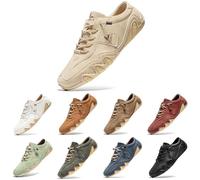 Alpaca Barefoot Shoes, Alpaca - Ergonomic, Waterproof & Pain Relieving Leather Barefoot Shoe, Men's Women's Unsex Shoes, Shoes, Trainers, Leisure Shoes, Outdoor Hiking Shoes, 4 Beige, 10.5 UK