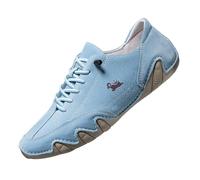 Alpaca Barefoot Shoes, Alpaca - Ergonomic, Waterproof & Pain Relieving Leather Barefoot Shoe, Men's Women's Unsex Shoes, Shoes, Trainers, Leisure Shoes, Outdoor Hiking Shoes, 3 Blue, 12.5 UK