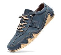 Alpaca Barefoot Shoes, Alpaca - Ergonomic, Waterproof & Pain Relieving Leather Barefoot Shoe, Men's Women's Unsex Shoes, Shoes, Trainers, Leisure Shoes, Outdoor Hiking Shoes, 4 Blue, 8.5 UK