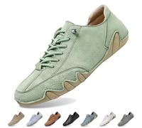 Alpaca Barefoot Shoes, Alpaca - Ergonomic, Waterproof & Pain Relieving Leather Barefoot Shoe, Men's Women's Unsex Shoes, Shoes, Trainers, Leisure Shoes, Outdoor Hiking Shoes, 5 Light Green, 14.5 UK