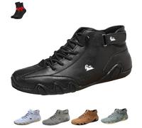 Alpaca Barefoot Shoes, Alpaca - Ergonomic, Waterproof & Pain Relieving Leather Barefoot Shoes for Men and Women(Black,6 UK)