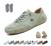 Alpaca Barefoot Shoes - Ergonomic & Waterproof Barefoot Shoes For Pain Relief Outdoor Lightweight Comfy Breathable Non-Slip Walking Hiking Unisex Orthopedic Beck Sneakers(Light green,9.5 UK)