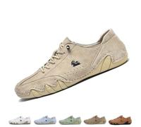 Alpaca Barefoot Shoes, Lightweight Breathable Barefoot Shoes, Casual Sneakers, Unisex Outdoor Hiking Shoes(Khaki,7 UK)