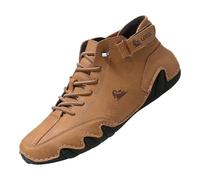 Alpaca Barefoot Shoes Men's Ergonomic Summer Barefoot Shoes Pair Waterproof & Pain Relieving Leather Barefoot Shoes Breathable Orthopaedic Slip On Trainers Mountain Expert Shoes, brown, 7 UK