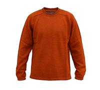 Alpaca Basics Men's Handmade 100% Alpaca Wool Roll Neck Sweater (Burnt Orange, XXL)