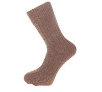 Alpaca Bed Socks Thick, soft and Warm, 90% Alpaca Wool, Small 4-7, Brown