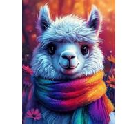 Alpaca Diamond Painting Animal Diamond Art 5D DIY Round Full Drill Crystal Embroidery Cross Stitch Kits for Adults Dimond Painting Crafts for Room Decor, Wall Art, Gifts 36x48 Inch -ly25082BAT1
