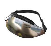 Alpaca Family Fanny Pack Waist Bag for Men Women Bum Bag with Headphone Jack and Adjustable Belt for Biking Running Jogging Traveling Outdoors Workout Cycling Fitness Hiking