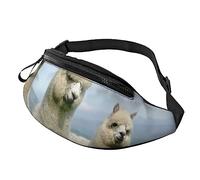 Alpaca Family Sport Waist Bag Travel Bumbags with Zipper and Earphone Hole, Running Fanny Pack Waist Pack with Adjustable Belt for Men Women
