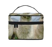 Alpaca Family Travel Makeup Bag - Elegant and Spacious Cosmetic Organizer for On-The-Go