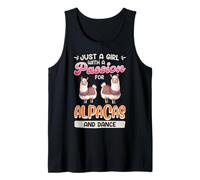 Alpaca Fan JUST A GIRL WITH PASSION FOR ALPACAS Alpaca Tank Top