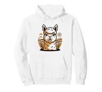 Alpaca Farmer Cute Vintage Herd Farm Portrait Badge Art Pullover Hoodie