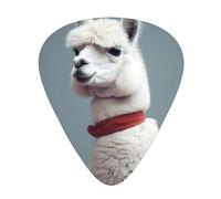 Alpaca Guitar Plectrums, 12 Pcs Lightweight Guitar Plectrums, 0.46mm/0.71mm/0.96mm Thickness For Acoustic Guitar Acoustic Electric Guitar Ukulele Bass