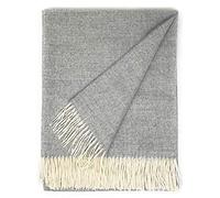 Alpaca Home - 100% Pure Baby Alpaca Eco Herringbone Sofa Throw Blanket, 71" X 51" (Grey)…