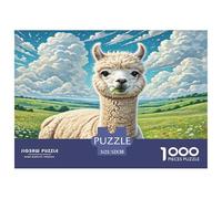 Alpaca Jigsaw Puzzles 1000 Piece for Adults Challenging Puzzles Gifts for Adults Home Decoration 100% Recvcled Cardboard 52x38cm/1000pcs