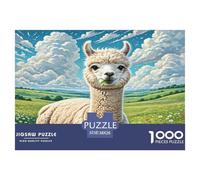 Alpaca Jigsaw Puzzles 1000 Pieces for Adults Challenging Puzzles for The Whole for Women Home Decoration 100% Recvcled Cardboard 38x26cm/1000pcs