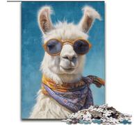Alpaca Jigsaw Puzzles for Adults 1000 Piece Puzzle, Staycation Kill Time Birthday Present, Gifts, Wall Art for 14+ (size 50x75cm)