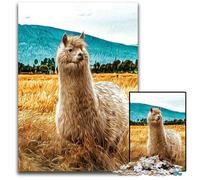 Alpaca JigsawPuzzle 1000 Pieces for Adults Difficult Puzzles for Adults DIY Art Decor 1000 PCS(75x50cm)