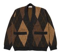 Alpaca Knit Langdale Argyll Cardigan - Brown XL
