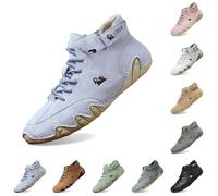 Alpaca Leather Barefoot Shoes for Men, Waterproof & Breathable Comfort Technology - Expert Outdoor Hiking Trekking Leisure Footwear Sky Blue