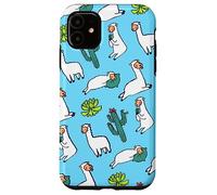 Alpaca Llama Cactus Plants Landscape Case for iPhone 11