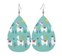 Alpaca Llama Drop Earrings For Women, Artistic Star Earrings, Contemporary Dangle Jewelry For Parties And Social