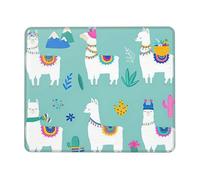 Alpaca Llama Enhanced Control Mouse Pad with Lock Stitch Edge Large Thick Non-Slip Desk Mat for Office Task