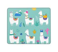 Alpaca Llama Enhanced Control Mouse Pad with Lock Stitch Edge Large Thick Non-Slip Desk Mat for Office Task