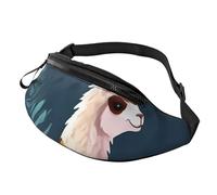 Alpaca Llama Fanny Pack for Men Women, Fashion Festival Fanny Pack, Travel Sport Walking Waist Bag