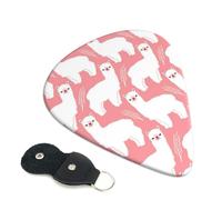Alpaca Llama Guitar Picks, 6 Pcs Guitar Plectrums double-sided printing, suitable for acoustic, electric and bass guitars, including 0.46 mm 0.71 mm 0.96 mm