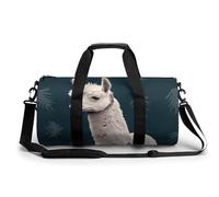 Alpaca Llama Gym Bag for Men Women, Sturdy Oxford Cloth Travel Bags with Removable Shoulder Strap, Waterproof Duffel Bag for Fitness, Travel, Yoga