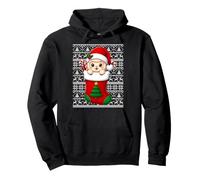 Alpaca Llama in Christmas Socks Cute Holiday Ugly Xmas Pullover Hoodie