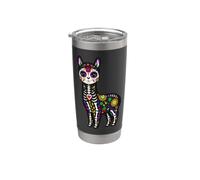 Alpaca Llama Mexican Sugar Skull Calavera Viva Mexico Party Stainless Steel Insulated Tumbler