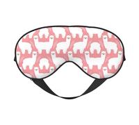 Alpaca Llama Night Mask Soft Reversible Eye Cover Adjustable Strap Light Blocking Comfortable Rest