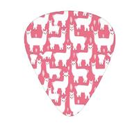 Alpaca Llama Print 12pcs Guitar Cubes for Guitar and Ukulele, Unique Guitar Gift