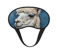Alpaca Llama Print Adults Soft Washable Eye Mask for Light Blocking Nap Face Sleeping Travel Cover