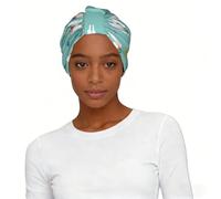 Alpaca Llama Print Modern Head Wrap for Women Soft Elastic Turban Printed One Size Comfortable