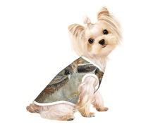 Alpaca Llama Print Pet T-Shirt, Sleeveless Pullover Vest For Small Puppy Kitten Indoor Outdoor Wear