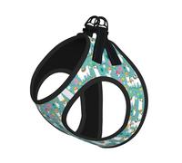 Alpaca Llama Print Reflective Pet Leash Vest For Small Dogs & Cats, Adjustable Outdoor Walking Hiking Vest