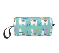 Alpaca Llama Print Simple Organizer Pouch, Lightweight Travel Bag, Foam Padded Cosmetic Case