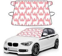 Alpaca Llama Printed Car Windshield Cover, Waterproof Winter Snow Shield, Anti Frost Guard for Auto Glass