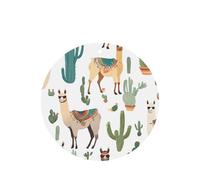(Alpaca Llama) Printed Paper Car Air Freshener Lavender Scented Hanging Odor Remover 10/40/100 Pcs for Vehicle Home Closet Wardrobe - Round Shape
